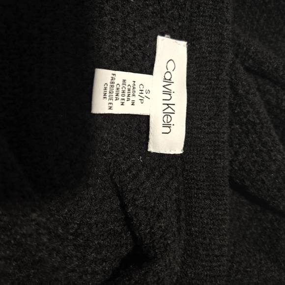 Calvin Klein Black and White Cardigan Sweater - Picture 8 of 9